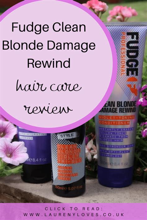 Fudge Clean Blonde Damage Rewind Review Laureny Loves