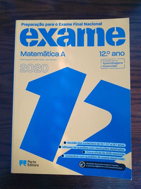 Livro De Prepara O Para Exame Nacional Matem Tica A Cartaxo E Vale