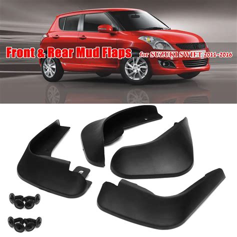 Front Rear Mud Flaps For Suzuki Swift 2011 2012 2013 Fender Splash