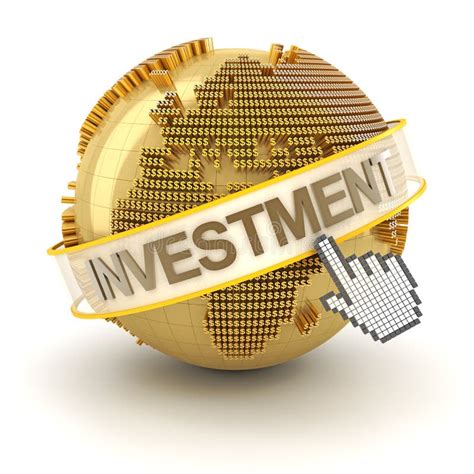 Global Investment Concept Europe Region 3d Stock Illustration