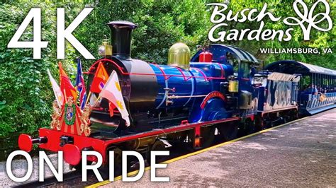 K Busch Gardens Williamsburg Railroad Youtube