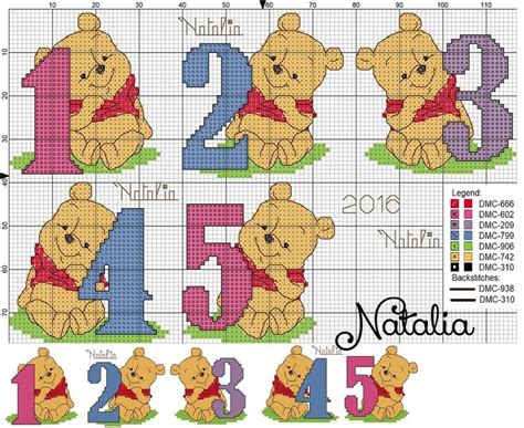 Schemi Natalia Схемы Natalia Disney cross stitch Cross stitch