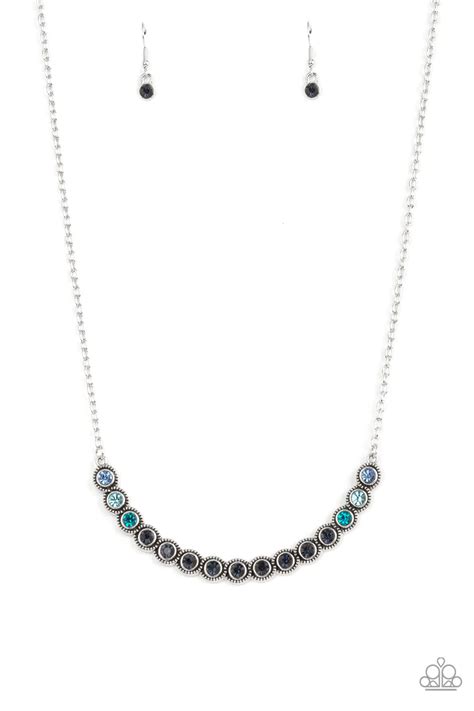 Paparazzi Necklace ~ Throwing Shades Blue Paparazzi Jewelry Online Store