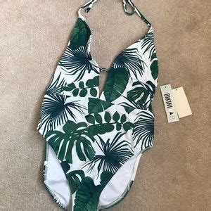 The Bikini Lab Swim Bikini Lab Green Tropical Sexy One Piece Bikini Swimsuit Poshmark