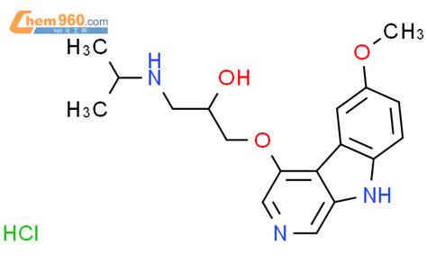 1 6 甲氧基 9h 吡啶并 3 4 b 吲哚 4 基 氧基 3 1 甲基 乙基 氨基 2 丙醇盐酸盐CAS号87603 19