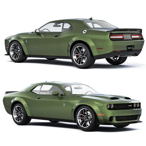 Dodge Challenger Srt Hellcat Red Eye 2021 - 3D Model for VRay