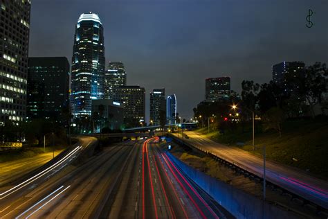 Downtown LA at night by PureSoul-Photography on DeviantArt