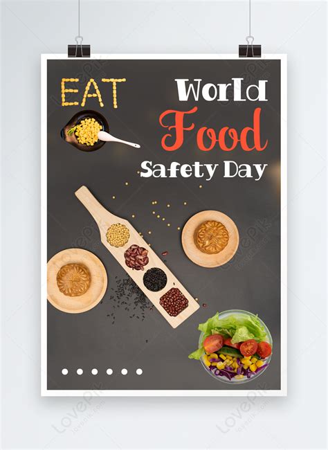 Creative simple world food safety day poster template image_picture ...