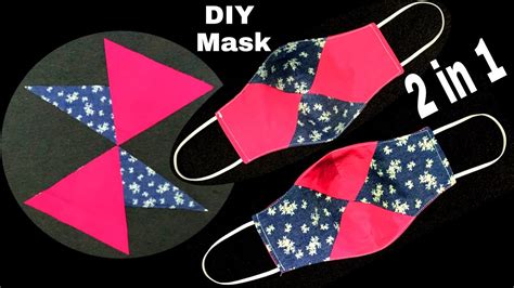 2 In 1 Mask Making Ideas How To Make Mask Diy Breathable Face Mask Easy Pattern Sewing