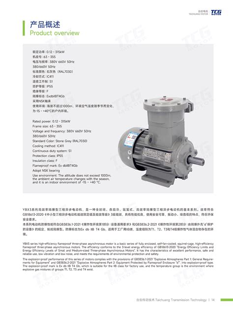 Bt4防爆电机b5 Tcg电机官网