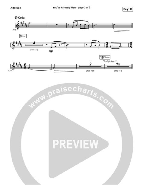 You Ve Already Won Choral Anthem SATB Alto Sax Sheet Music PDF Shane