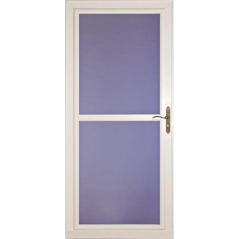 Larson Tradewinds Premium 32 In X 81 In White Full View Retractable Screen Aluminum Storm Door