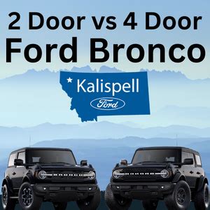 2 Door vs 4 Door Bronco | Kalispell Ford