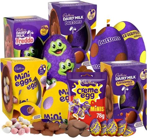 Cadbury Easter Eggs Bundle Mini Egg Creme Eggs Buttons Freddo