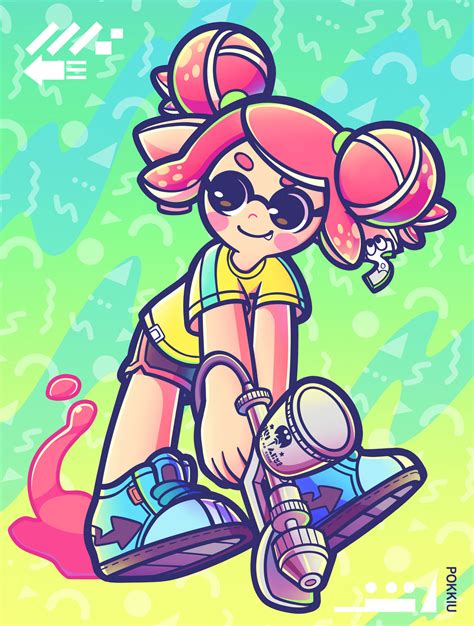 Inkling Commission Justine By Pokkiu On Deviantart