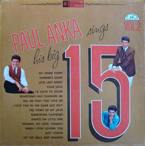 Paul Anka Paul Anka Sings His Big Volume Vinyl Discogs