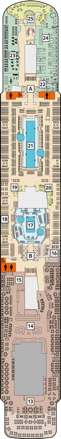 Mein Schiff 6 Deck plan & cabin plan