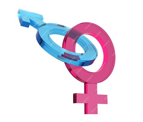 Premium Photo Transparency Male And Female 3d Gender Symbols