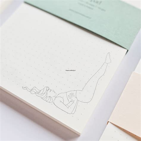 Notatnik Z Wyrywanymi Kartkami Bloczek Yoga Paperlookbook Shop