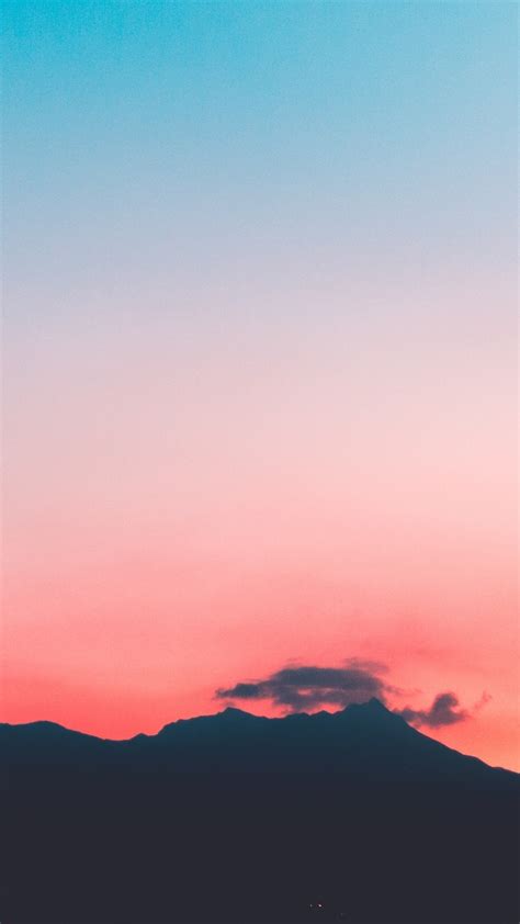 Mountains Sunset Sky Wallpaper - [1440x2560]