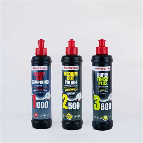 Menzerna 250ml Triple Pack - Heavy Cut 1000, Medium Cut 2500, Super ...