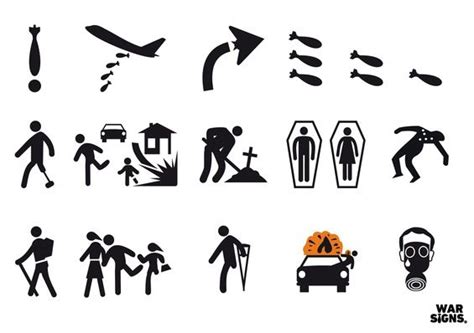 Stick Figures Street Signs Imagery