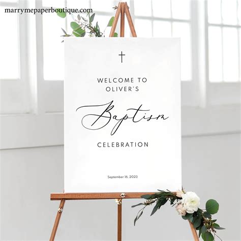 Baptism Welcome Sign Template Free Printable Templates