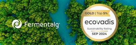 We Won The Gold Ecovadis Medal Fermentalg Algae You Can Trust