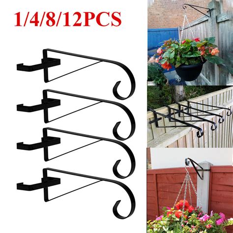 Pack Hanging Basket Bracket Hook For Concrete Fence Post Garden