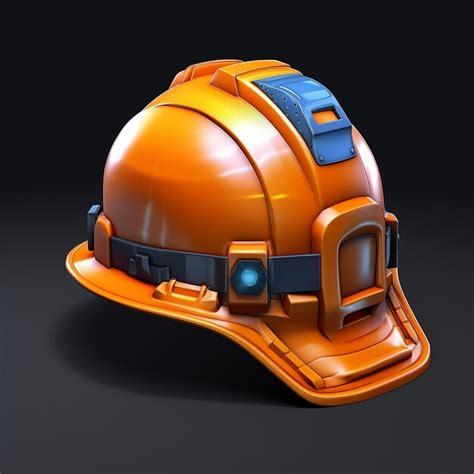 Capacete de segurança de alta tecnologia laranja vibrante capacete de