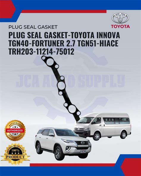 Toyota Plug Seal Original Innova Tgn Tgn Hiace Trh