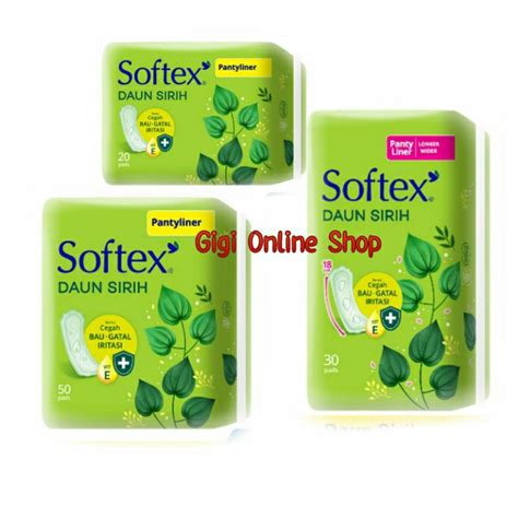 Jual Softex Daun Sirih Pantyliners Lembar Reguler Longer Wider