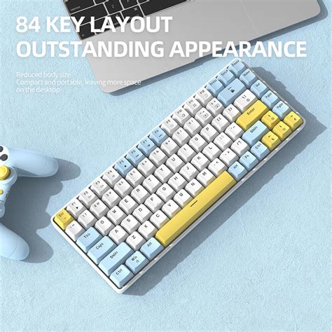 K Gaming Keyboard Keys Hot Swap Keyboard For Pc Gamer Sky Blue Green Axis Ebay