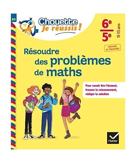 R Soudre Des Probl Mes De Maths E E Chouette Je R Ussis Cahier