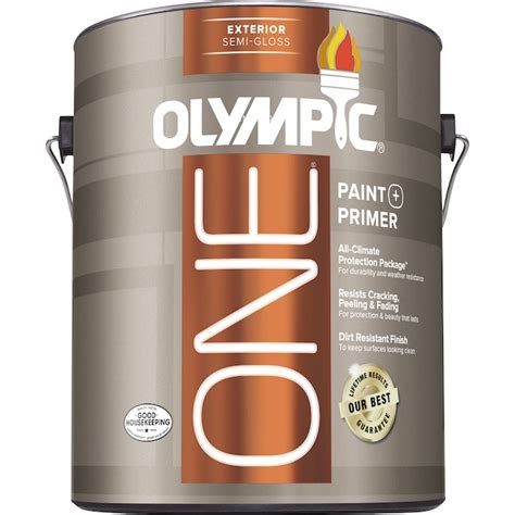 Olympic One Base 5 Semi Gloss Acrylic Exterior Paint Actual Net Contents 114 Fl Oz In The