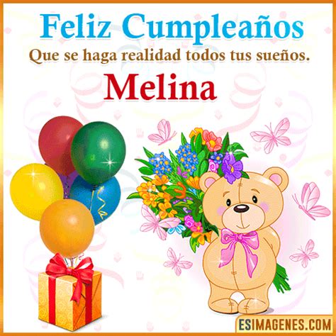 Feliz Cumplea Os Melina Tarjetas Y