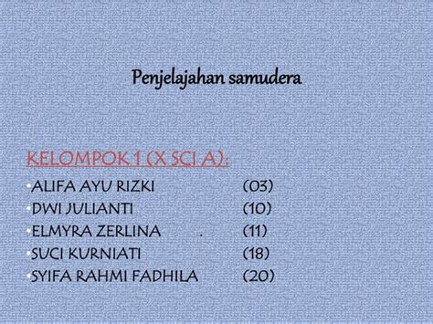 Penjelajahan Samudra Ppt