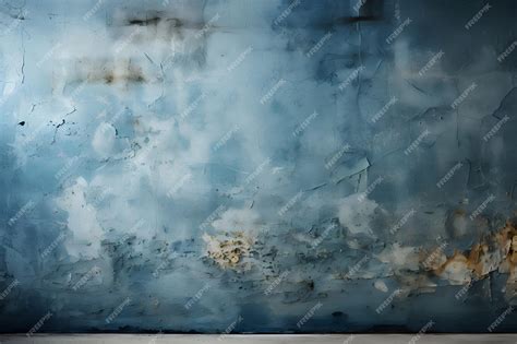 Premium Ai Image Blue Concrete Stone Texture For Background