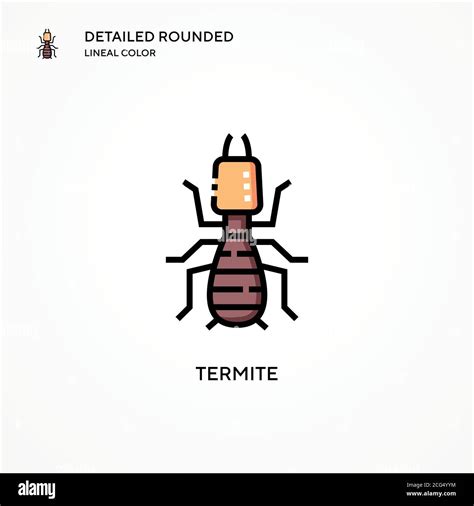 Termite Vector Icon Modern Vector Illustration Concepts Easy To Edit