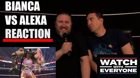 Alexa Bliss Vs Bianca Belair Reaction Royal Rumble 2023 Youtube