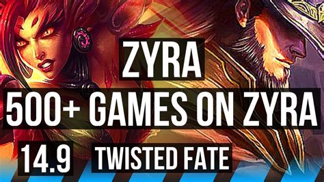 Zyra Vs Twisted Fate Mid 500 Games 8412 Euw Master 149