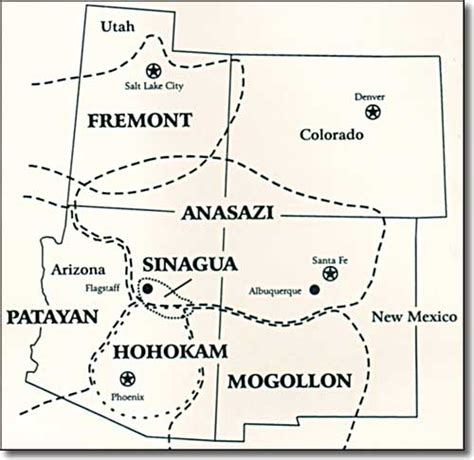 Anasazi Indians Map