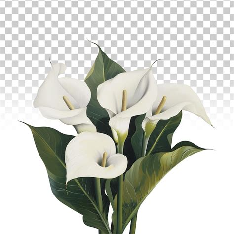 Premium Psd Calla Lily Flower Isolated On Transparent Background