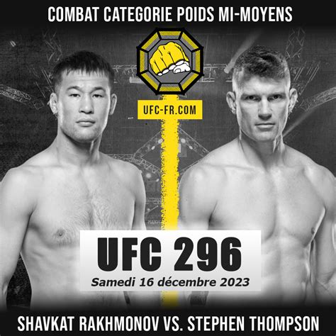 Ufc Countdown Shavkat Rakhmonov Vs Stephen Thompson Las