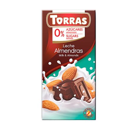 Chocolate Con Leche Y Almendras Sin Azucar Bienvenidos