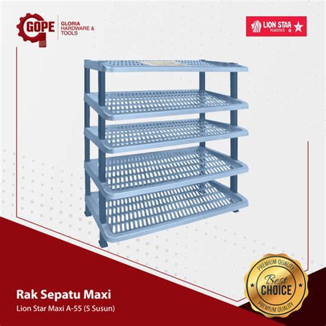 Jual LION STAR RAK SEPATU PLASTIK SUSUN MAXI 3 Susun Jakarta Utara