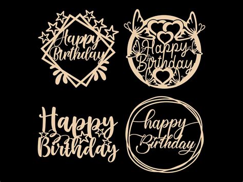 Happy Birthday Svg Cake Topper Svg Png By Tonisartstudio Thehungryjpeg