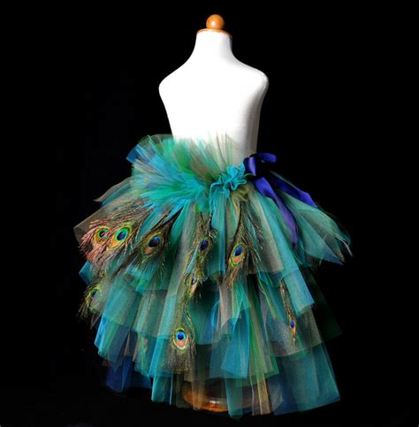 Adult Womens Peacock Feather Bustle Tutu Peacock Etsy