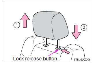 Toyota Tundra Owners Manual Head Restraints Adjusting The Seats