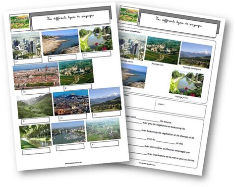 Les Différents Types De Paysages Géographie Ce2 Géographie